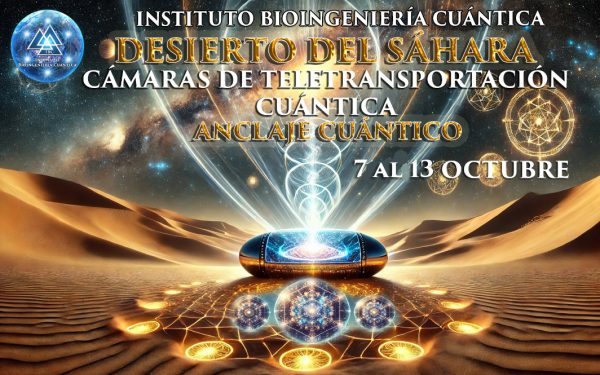 ANCLAJE CUÁNTICO Desierto Sahara y Teletransportacion cuantica